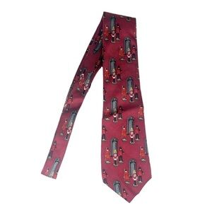Vintage Burberrys of London Men’s 100% Silk Soldier Neck Tie